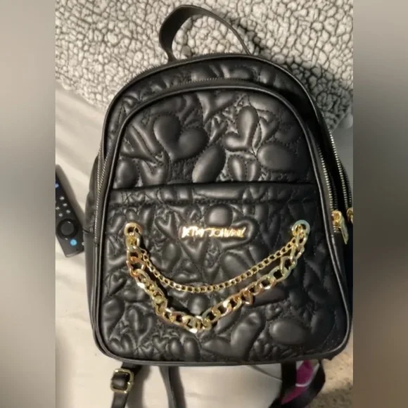 Betsey Johnson | Bags | Betsey Johnson Backpack Purse Black 